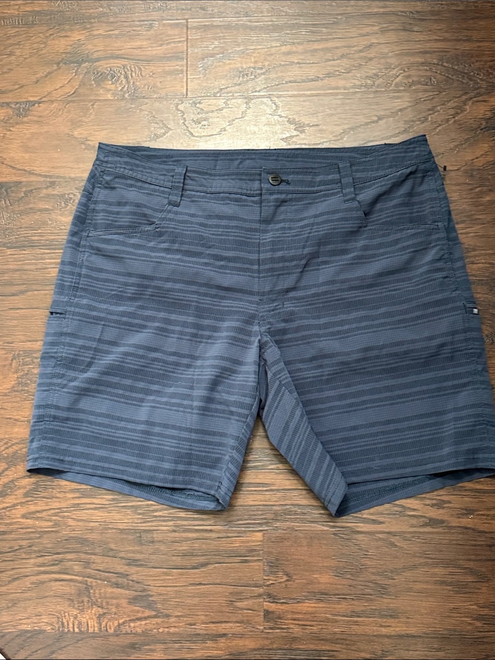 Kuhl Men's Navy Striped Board Shorts